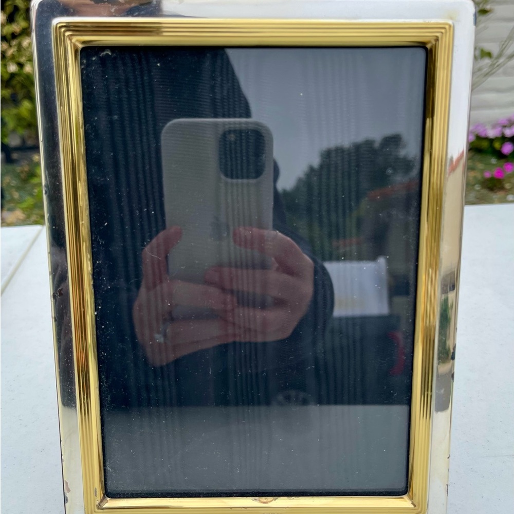 Ralph Lauren Vintage Silver and Brass Picture Frame 5x7